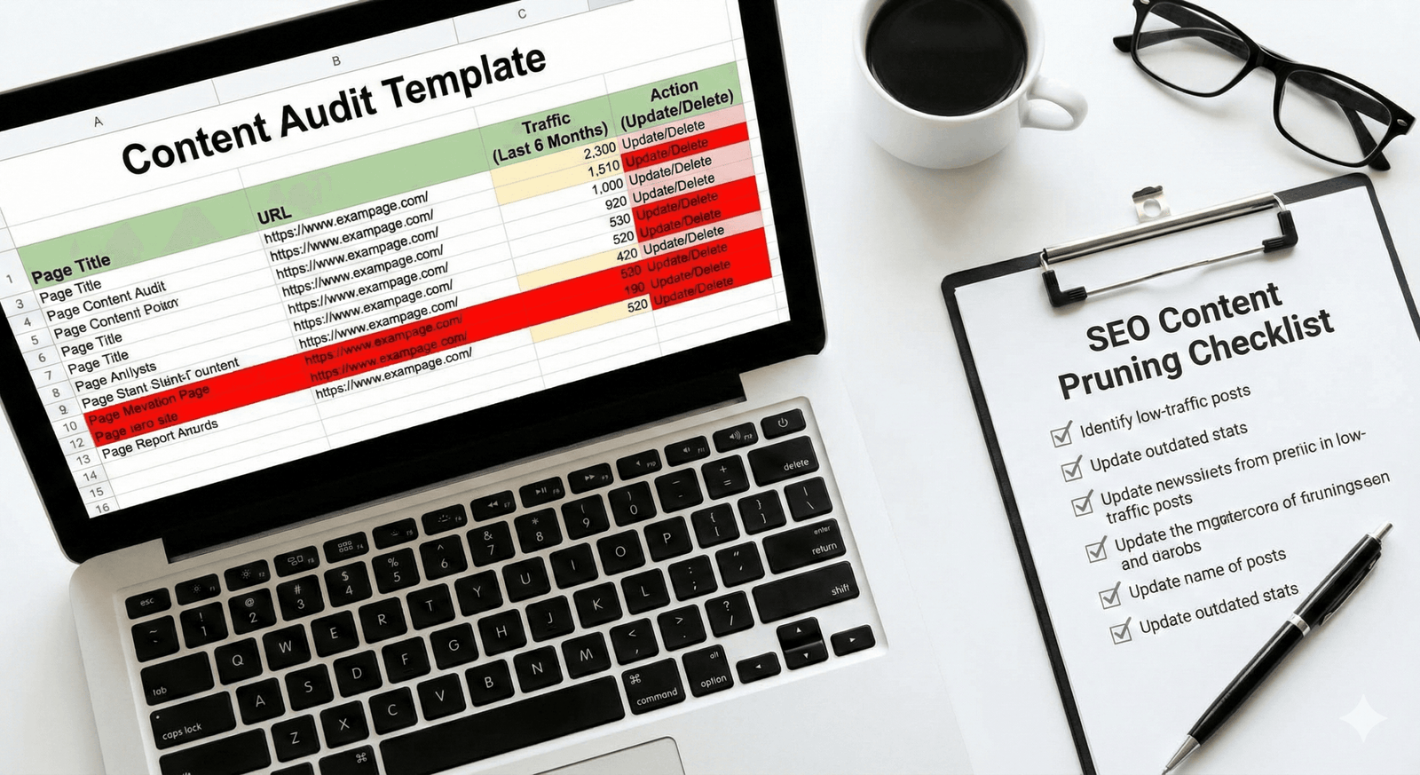 Pourquoi Votre Trafic Web Baisse-t-il ? (Et Comment le Corriger en 2026) 3 Analyse de contenu pour augmenter le trafic web en 2026.